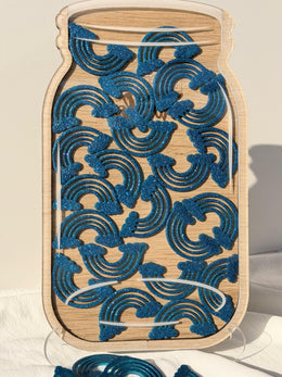 Glittery rainbows Reward Jar